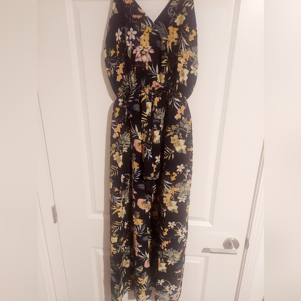 Floral Maxi Dress with shorts